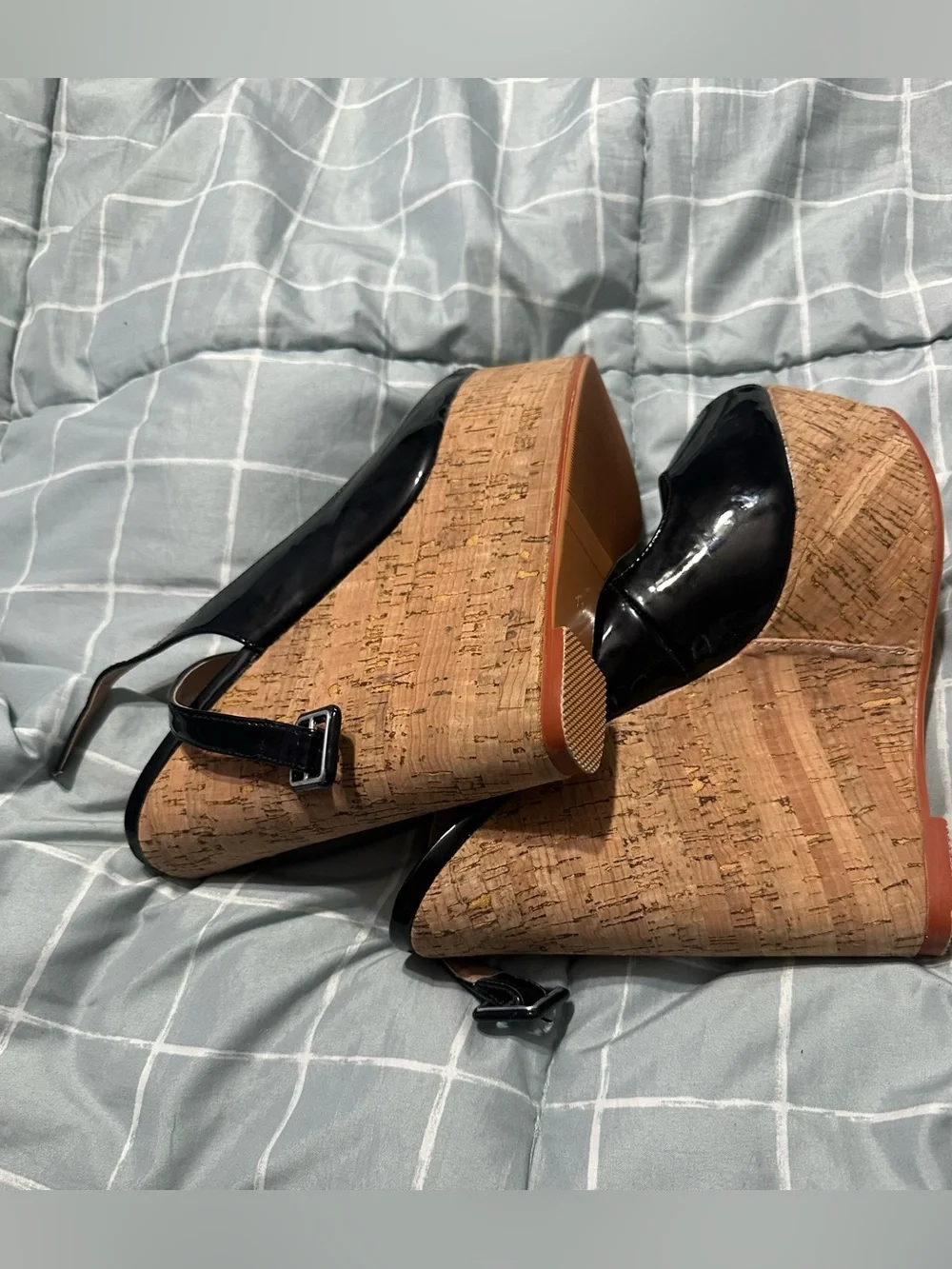 Yodeks Women’s Pumps Platform Wooden Sandals Wedge Heels Peeps Toe High